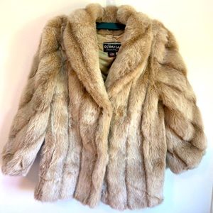 Vintage Olympia Limited inc. faux fur coat. Size large.